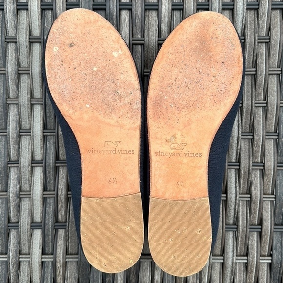 Vineyard vines Navy Blue Canvas Ballet Flats - Picture 8 of 16